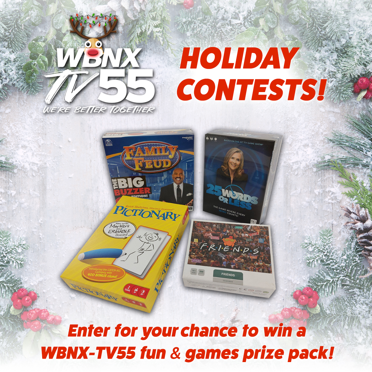 WBNX-TV55 Fun & Games Prize Pack Holiday 2022