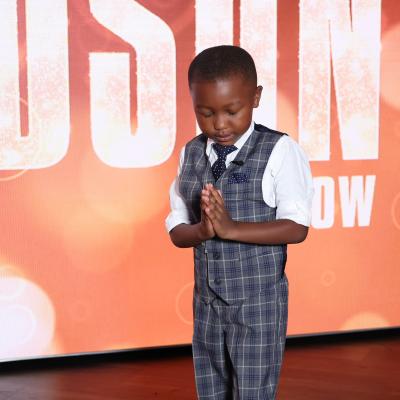 6-year-old Luke Tillman “Pastor Luke” praying