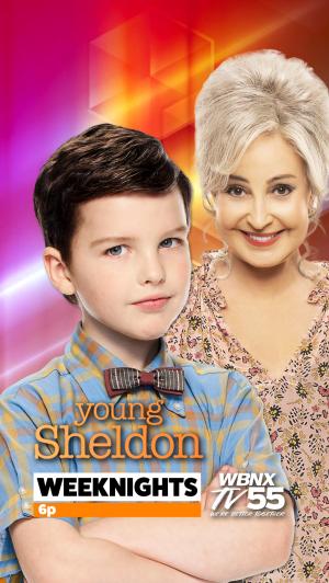 Young Sheldon and MeeMaw Cell Phone Wallpaper