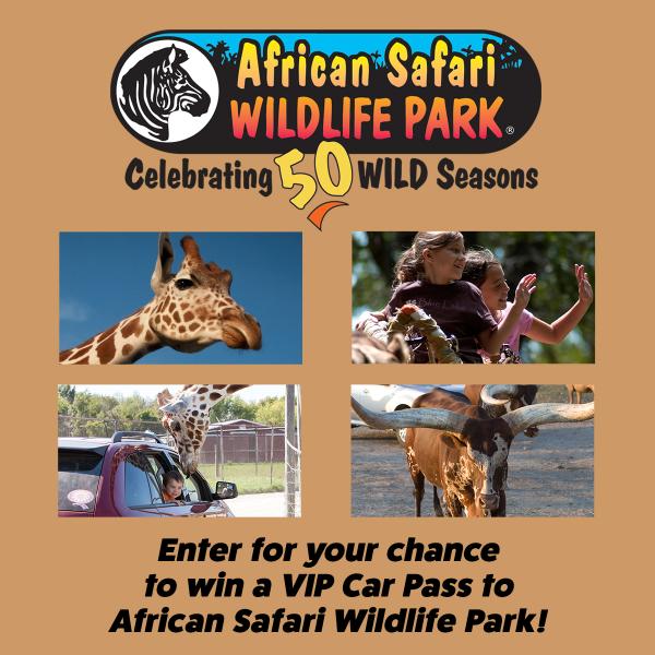 African Safari Wildlife Park VIP Car Pass Giveaway