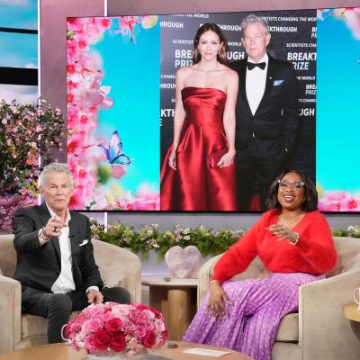 David Foster on set with Jennifer Hudson