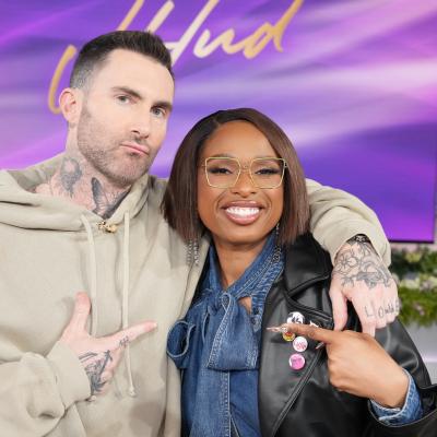 Adam Levine with Jennifer Hudson