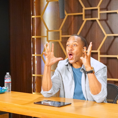 Jaleel White on Set