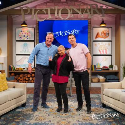 Matt, Raven and Jerry On Set
